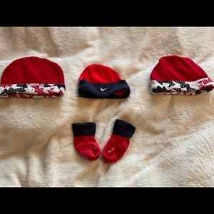 Jordan hats & Nike hat/ bootie set